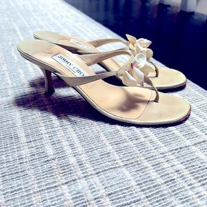 Jimmy Choo seashell thong slides